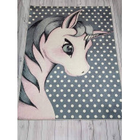 Килимок у дитячу кімнату прогумований Belizza Pony 140х190см Велюр