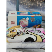 Постільна білизна дитяча TAC Paw patrol girls Бавовна/Ранфорс Півторний розмір