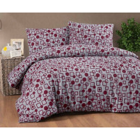 Постільна білизна Cotton collection 41890 Фланель Бавовна Євро розмір