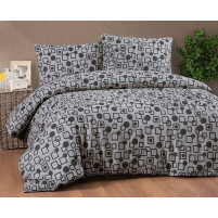 Постільна білизна Cotton collection 41902 Фланель Бавовна Євро розмір