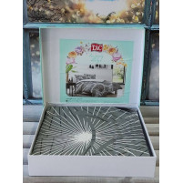 Постільна білизна Tac Sparkle Grey Ранфорс Євро розмір