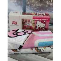 Постільна білизна дитяча TAC Hello kitty Бавовна/Ранфорс Півторний розмір